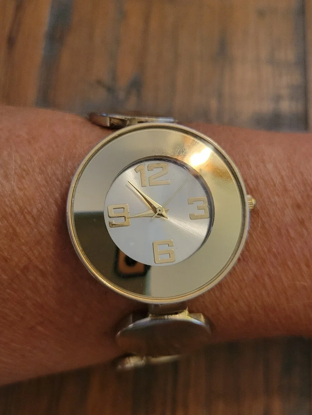 Multi Tone Round Dial Bracelet Watch